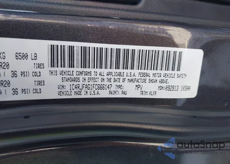 2015 Jeep Grand Cherokee Altitude z USA, uszkodzony, nr VIN 1C4RJFAG1FC666147